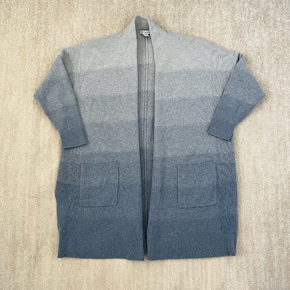 Athleta Ombre Spirit Wool Cashmere Wrap Long Cardigan Sweater 1X